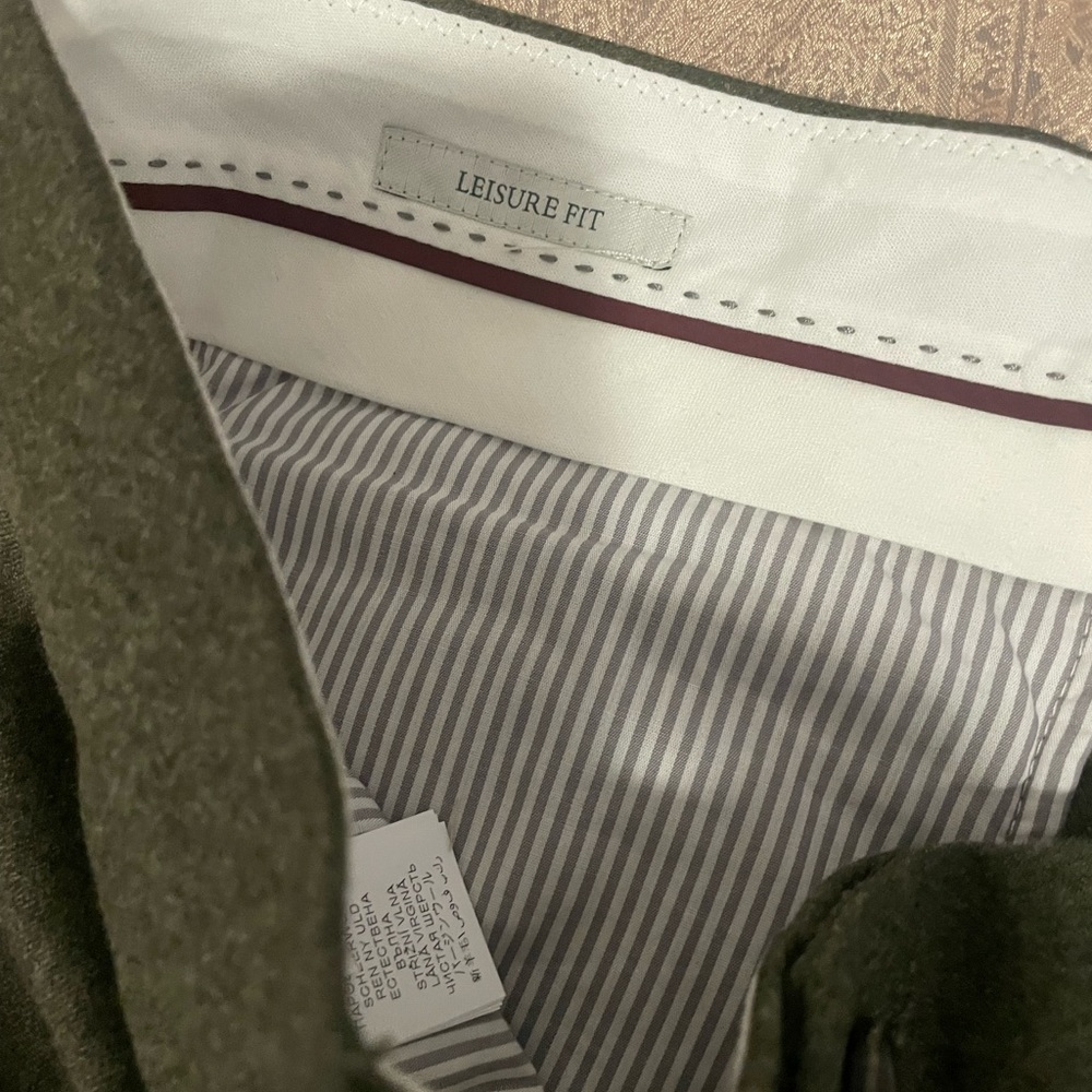 Brunello Cucinelli Mens Leisure Fit Wool Pants Sz 50 / 34 US - Picture 7 of 7